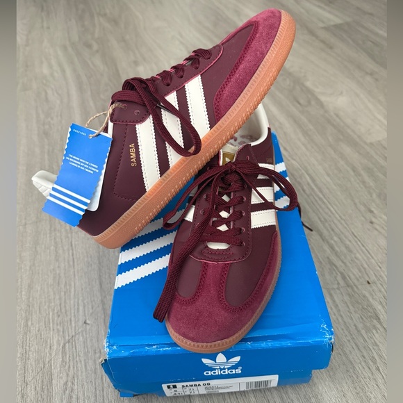 adidas Shoes - Adidas Samba Maroon Sneakers- Women’s 8